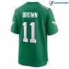 AJ Brown 11 Philadelphia Eagles Alternate Game Men Jersey Kelly Green 3