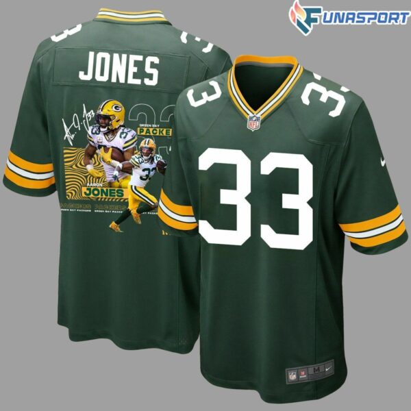 Aaron Jones 33 Green Bay Packers Uniforms From The Best Jersey – Men, Green